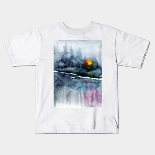 Wintertime landscape IV Kids T-Shirt
